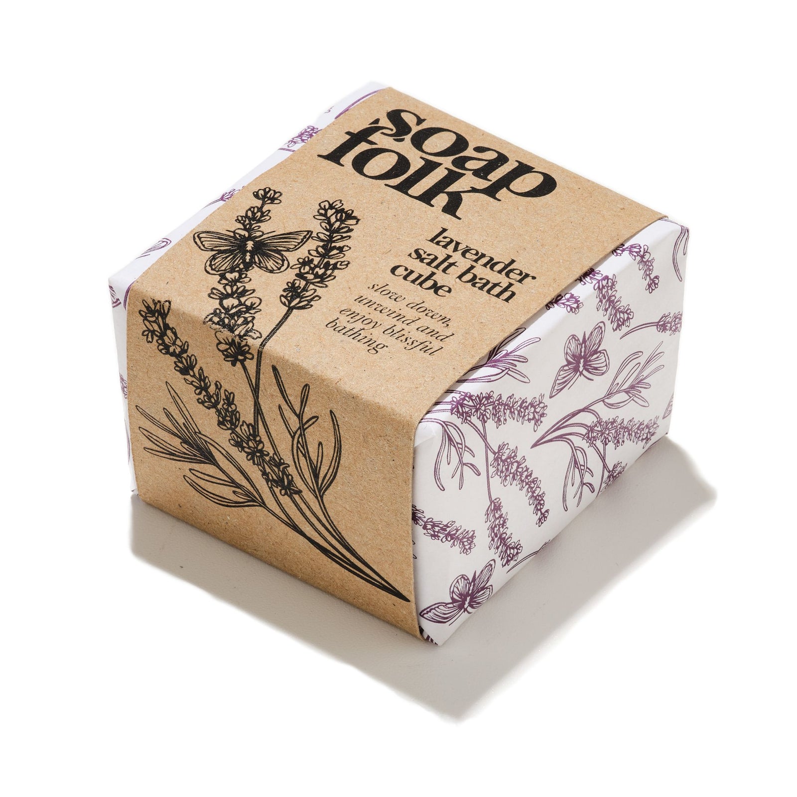 Lavender Salt Bath Cube (6 Units)